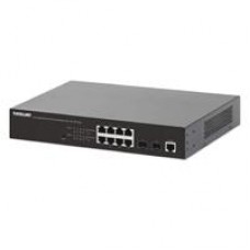 POE SWITCH ,INTELLINET,561167,WEBADMIN GB  8 PTOS 30W/PTO, 140W, 2 SFP PORTS, - Garantía: 3 AÑOS -