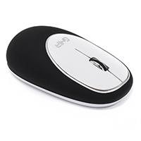 MOUSE ERGONOMICO DE MEMORY FOAM GHIA NEGRO/BLANCO / INALAMBRICO/1000 DPI, - Garantía: 1 AÑO -