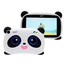 TABLET GHIA KIDS PANDA 7 PULGADAS/QUAD CORE/1GB/8GB/2CAM/WIFI/BLUETOOTH/2500mAh/ANDROID 8.1 GO EDITION / BLANCO CON NEGRO OJOS AZULES, - Garantía: 1 AÑO -