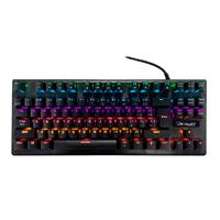 TECLADO MECANICO OCELOT/ALAMBRICO/SWITCH AZUL/PLASTICO/RGB/ NEGRO/ COLORES AJUSTABLES/PLUG PLAY/GAMER, - Garantía: 1 AÑO -