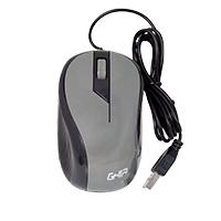 MOUSE ALAMBRICO GHIA COLOR GRIS 1200 DPI, - Garantía: 1 AÑO -