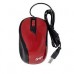 MOUSE ALAMBRICO GHIA COLOR ROJO 1200 DPI, - Garantía: 1 AÑO -