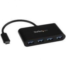 HUB USB 3.0 DE 4 PUERTOS - USB-C A 4X USB-A ALIMENTADO POR EL BUS - CONVERSOR DE USB C A USB CONVENCIONAL - STARTECH.COM MOD. HB30C4AB, - Garantía: 2 AÑOS -