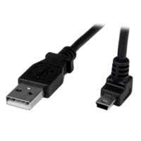 CABLE ADAPTADOR 1M USB A MACHO A MINI USB B MACHO ACODADO EN ÁNGULO HACIA ARRIBA PARA TELÉFONOS TABLETS DISPOSITIVOS MÓVILES - STARTECH.COM MOD. USBAMB1MU, - Garantía: 2 AÑOS -