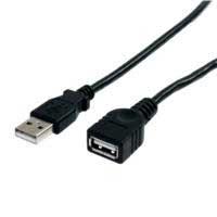 CABLE DE 0.9M DE EXTENSIÓN USB 2.0 DE ALTA VELOCIDAD HI SPEED - MACHO A HEMBRA USB A - EXTENSOR - NEGRO - STARTECH.COM MOD. USBEXTAA3BK, - Garantía: 2 AÑOS -