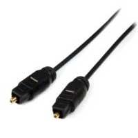 CABLE DE 3M TOSLINK AUDIO DIGITAL OPTICO SPDIF DELGADO - NEGRO - STARTECH.COM MOD. THINTOS10, - Garantía: 2 AÑOS -