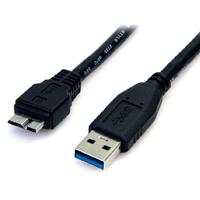 CABLE DE 50CM USB 3.0 SUPER SPEED SS MICRO USB B MACHO A USB A MACHO ADAPTADOR - NEGRO - STARTECH.COM MOD. USB3AUB50CMB, - Garantía: 2 AÑOS -