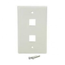 PLACA DE PARED DE 2 SALIDAS RJ45 - COLOR BLANCO - STARTECH.COM MOD. PLATE2WH, - Garantía: 2 AÑOS -