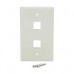 PLACA DE PARED DE 2 SALIDAS RJ45 - COLOR BLANCO - STARTECH.COM MOD. PLATE2WH, - Garantía: 2 AÑOS -