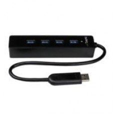 HUB USB 3.0 DE 4 PUERTOS - ADAPTADOR CONCENTRADOR HUB USB 3.0 SUPER SPEED 4 PUERTOS SALIDAS PORTATIL PARA LAPTOP COMPUTADORA - NEGRO - STARTECH.COM MOD. ST4300PBU3, - Garantía: 2 AÑOS -