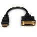 CABLE ADAPTADOR DE 20CM HDMI A DVI - DVI-D HEMBRA - HDMI MACHO - CABLE CONVERTIDOR DE VIDEO - NEGRO - STARTECH.COM MOD. HDDVIMF8IN, - Garantía: 5 AÑOS -