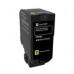 TONER LASER LEXMARK / COLOR AMARILLO / ALTO RENDIMIENTO / NP 74C4HY0 / HASTA 12,000 PAGINAS / PARA MODELOS CS725DE, - Garantía: SG -