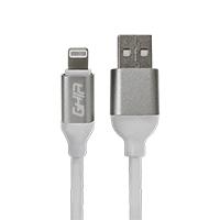 CABLE USB TIPO LIGHTNING GHIA 1M COLOR BLANCO, - Garantía: 1 AÑO -