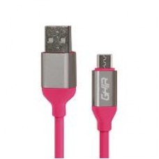 CABLE MICRO USB GHIA 1M COLOR ROSA, - Garantía: 1 AÑO -