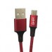 CABLE MICRO USB GHIA NYLON COLOR ROJO DE 1M, - Garantía: 1 AÑO -