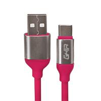 CABLE USB TIPO C GHIA 1M COLOR ROSA, - Garantía: 1 AÑO -