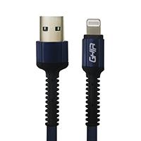 CABLE USB TIPO LIGHTNING GHIA NYLON COLOR AZUL 1M, - Garantía: 1 AÑO -