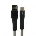 CABLE USB TIPO C GHIA PLANO REVERSIBLE COLOR GRIS/NEGRO DE 1M, - Garantía: 1 AÑO -