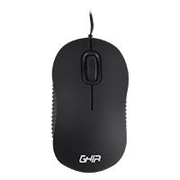 MINI MOUSE USB RETRACTIL GHIA COLOR NEGRO, - Garantía: 1 AÑO -