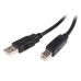 CABLE USB DE 3M PARA IMPRESORA - 1X USB A MACHO - 1X USB B MACHO - ADAPTADOR NEGRO - STARTECH.COM MOD. USB2HAB3M, - Garantía: 99 AÑOS -