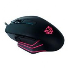 Mouse Gamer optico OCELOT RGB 3200DPI Alambrico 6 botones Rosa / Negro