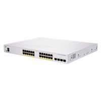 SWITCH CISCO BUSINESS CBS, 24 PUERTOS 10/100/1000 MBPS, ADMINISTRABLE, 4 PUERTOS 10G SFP, POE, - Garantía: 3 MESES -