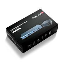 DOCKING STATION TECHZONE TZ21DS2C ADAPTADOR MULTIPUERTO USB 3.0 HDMI VGA SD, - Garantía: 1 AÑO -