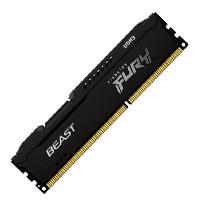 MEMORIA KINGSTON UDIMM DDR3 8GB 1600MHZ FURY BEAST CL10 240PIN 1.5V C/DISIPADOR DE CALOR P/PC/GAMER/ALTO RENDIMIENTO (KF316C10BB/8), - Garantía: 1 AÑO -