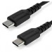 CABLE DE CARGA DE 2M USB C - DE CARGA RAPIDA Y SINCRONIZACION USB 2.0 TIPO C A USB C PARA LAPTOP - REVESTIMIENTO TPE DE FIBRA DE ARAMIDA M/M 60W NEGRO - IPAD PRO SURFACE - STARTECH.COM MOD. RUSB2CC2M, - Garantía: 5 AÑOS -