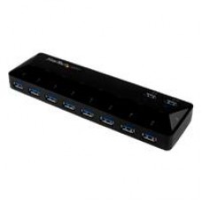 HUB CONCENTRADOR USB 3.0 DE 10 PUERTOS - HUB CON PUERTOS DE CARGA Y SINCRONIZACIóN - 2 PUERTOS DE 1.5A - STARTECH.COM MOD. ST103008U2C, - Garantía: 2 AÑOS -