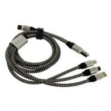 CABLE DE CARGA 5 PUNTAS EN 1 EASY LINE BY PERFECT CHOICE, - Garantía: 1 AÑO -