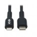 CABLE USB TRIPP-LITE  M102-01M-BK CABLE DE SINCRONIZACIóN Y CARGA USB C A LIGHTNING (M/M), CERTIFICADO MFI, NEGRO, 1 M [3.3 PIES], - Garantía: 2 AÑOS -