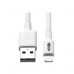 CABLE USB TRIPP-LITE M100-006-WH CABLE DE SINCRONIZACIóN Y CARGA USB A A LIGHTNING, CERTIFICADO MFI - BLANCO, M/M, USB 2.0, 1.83 M [6 PIES](HASTA 480 MBPS).ENCHAPADO EN ORO., - Garantía: 2 AÑOS -