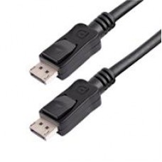 CABLE DE 3M DISPLAYPORT CERTIFICADO 1.2 4K CON CIERRE DE SEGURIDAD - 2X MACHO DP - STARTECH.COM MOD. DISPLPORT10L, - Garantía: 10 AÑOS -