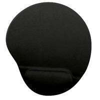 MOUSE PAD BROBOTIX CON ALMOADILLA DE GEL, ANTIDERRAPANTE, NEGRO, - Garantía: SG -