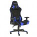 SILLA GAMER DE TELA OCELOT/ COLOR AZUL CON NEGRO/ BASE REFORZADA DE NYLON/ DESCANSA BRAZOS AJUSTABLES / ANGULO DE INCLINACION 155 GRADOS/ SOPORTA HASTA 150KG/ COJIN PARA LUMBAR Y CERVICAL, - Garantía: SG -