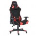 SILLA GAMER DE TELA OCELOT/ COLOR NEGRO CON ROJO/ BASE REFORZADA DE NYLON/ DESCANSA BRAZOS AJUSTABLES / ANGULO DE INCLINACION 155 GRADOS/ SOPORTA HASTA 150KG/ COJIN PARA LUMBAR Y CERVICAL, - Garantía: 1 AÑO -