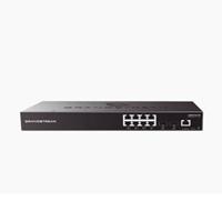 SWITCH GRANDSTREAM GWN7801 GIGABIT ADMINISTRABLE / 8 PUERTOS 10/100/1000 MBPS + 2 PUERTOS SFP UPLINK / COMPATIBLE CON GWN CLOUD, - Garantía: 1 AÑO -