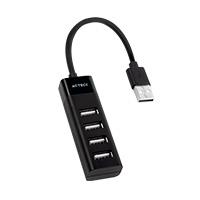 HUB ACTECK PORT X 2 DH420 / USB A / 4 PUERTOS USB 2.0 / 30 CM / NEGRO / AC-934671, - Garantía: 1 AÑO -