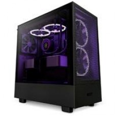 GABINETE NZXT H5 FLOW /NEGRO /CON VENTANA/MIDI-TOWER/MICRO-ATX/GAMER, - Garantía: 1 AÑO -