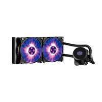 DISIPADOR DE ENFRIEMIENTO LIQUIDO COOLER MASTER MASTERLIQUID ML240L /NEGRO / 2X 120MM /RGB /GAMER, - Garantía: 1 AÑO -