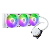 DISIPADOR DE ENFRIAMIENTO LIQUIDO COOLER MASTER / ML360L CORE / BLANCO / ARGB / GAMER, - Garantía: 1 AÑO -