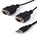 CABLE 1.8M USB A 2 PUERTOS SERIAL RS232 DB9 RETENCION DEL PUERTO DE ASIGNACION COM, - Garantía: 2 AÑOS -