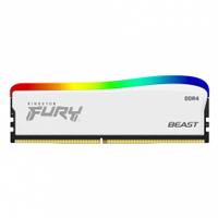 MEMORIA RAM KINGSTON FURY BEAST DDR4 WHITE 16GB 3600MHZ CL18 RGB (KF436C18BWA/16), - Garantía: 99 AÑOS -