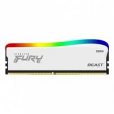 MEMORIA RAM KINGSTON FURY BEAST DDR4 WHITE 16GB 3600MHZ CL18 RGB (KF436C18BWA/16), - Garantía: 99 AÑOS -