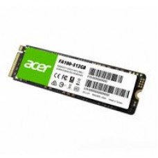 UNIDAD DE ESTADO SOLIDO SSD INTERNO ACER FA100 512GB M.2 2280 NVME PCIE GEN 3X4 LECT.3300 ESCRIT.2700 MBS 3D TLC NAND PC LAPTOP MINIPC (BL.9BWWA.119), - Garantía: 5 AÑOS -