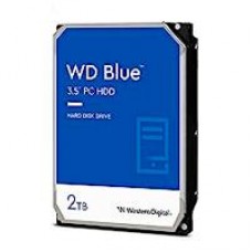 DISCO DURO INTERNO WD BLUE 2TB 3.5 ESCRITORIO SATA3 6GB S 64MB 5400RPM WINDOWS WD20EARZ, - Garantía: 2 AÑOS -