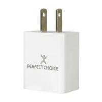 ADAPTADOR DE CORRIENTE USB 2.4A PERFECT CHOICE BLANCO, - Garantía: 1 AÑO -