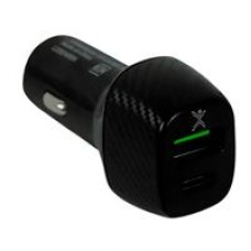 ADAPTADOR DE CORRIENTE PARA AUTO USB Y TIPO C PERFECT CHOICE NEGRO, - Garantía: 1 AÑO -