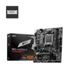 MB MSI PRO-A620 AMD S-AM5 S7000 GEN/4XDDR5 2933/DVI/HDMI/4XUSB 3.1/M.2/ MICRO ATX/GAMA MEDIA, - Garantía: 1 AÑO -